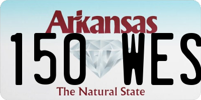 AR license plate 150WES
