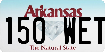 AR license plate 150WET