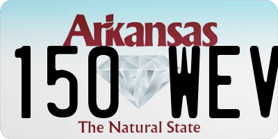 AR license plate 150WEV