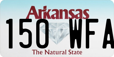 AR license plate 150WFA
