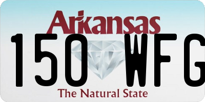 AR license plate 150WFG