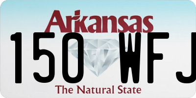 AR license plate 150WFJ