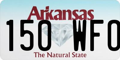 AR license plate 150WFO