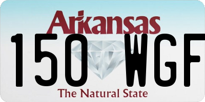 AR license plate 150WGF