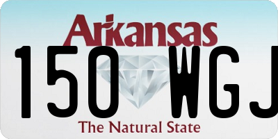 AR license plate 150WGJ