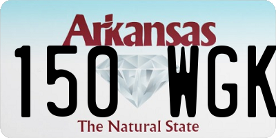 AR license plate 150WGK