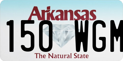 AR license plate 150WGM