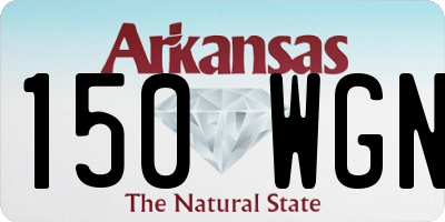 AR license plate 150WGN