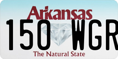 AR license plate 150WGR