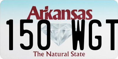 AR license plate 150WGT