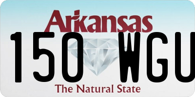 AR license plate 150WGU