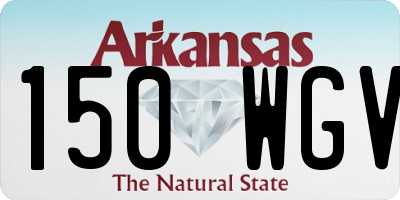 AR license plate 150WGV