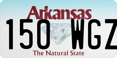 AR license plate 150WGZ