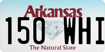 AR license plate 150WHI
