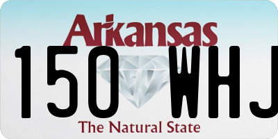 AR license plate 150WHJ