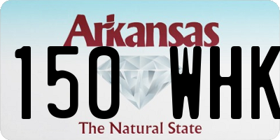 AR license plate 150WHK