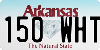 AR license plate 150WHT