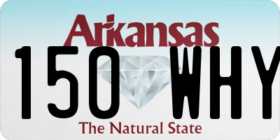 AR license plate 150WHY