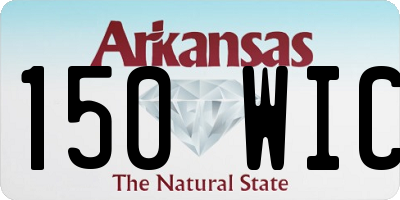 AR license plate 150WIC