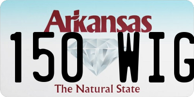 AR license plate 150WIG