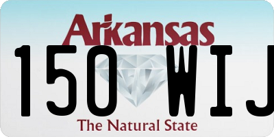 AR license plate 150WIJ