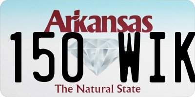 AR license plate 150WIK