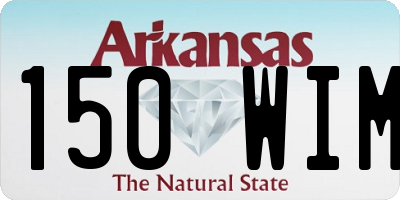 AR license plate 150WIM
