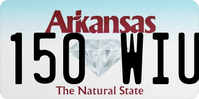 AR license plate 150WIU