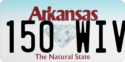 AR license plate 150WIV