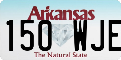 AR license plate 150WJE