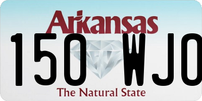 AR license plate 150WJO