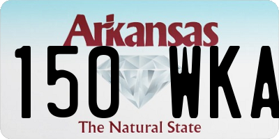 AR license plate 150WKA