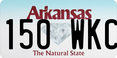 AR license plate 150WKC
