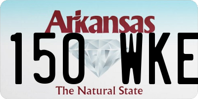 AR license plate 150WKE