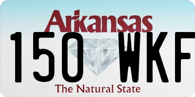AR license plate 150WKF