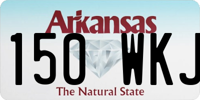 AR license plate 150WKJ