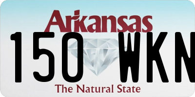 AR license plate 150WKN