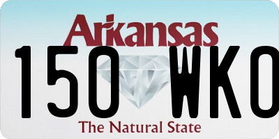AR license plate 150WKO