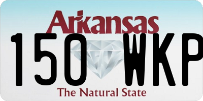 AR license plate 150WKP
