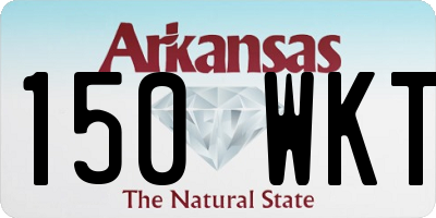 AR license plate 150WKT