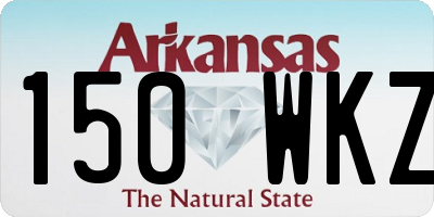AR license plate 150WKZ