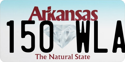 AR license plate 150WLA