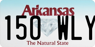 AR license plate 150WLY