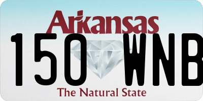 AR license plate 150WNB