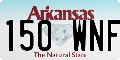 AR license plate 150WNF