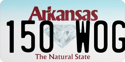 AR license plate 150WOG