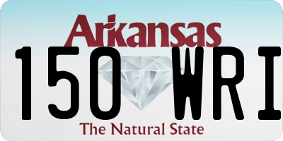 AR license plate 150WRI