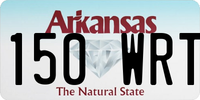 AR license plate 150WRT