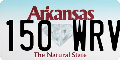 AR license plate 150WRV