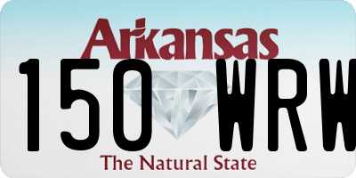 AR license plate 150WRW